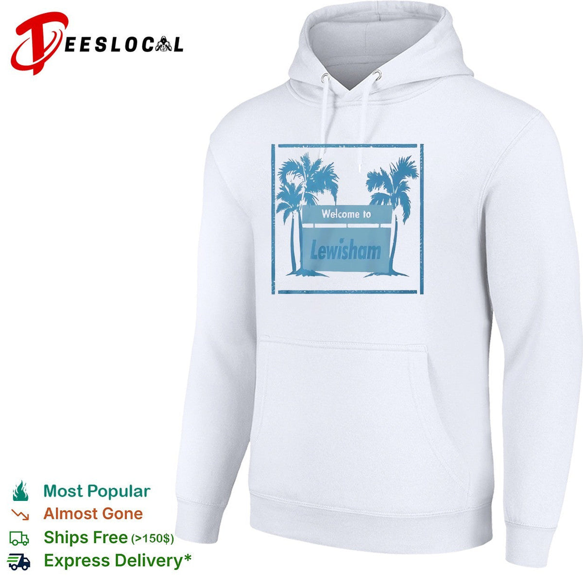 Welcome to Lewisham Tropical Palm Tree Coastal Location Beach City Summer shirt Unisex