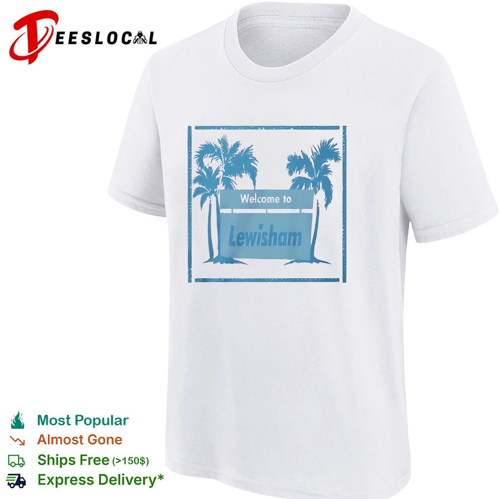 Welcome to Lewisham Tropical Palm Tree Coastal Location Beach City Summer shirt Unisex