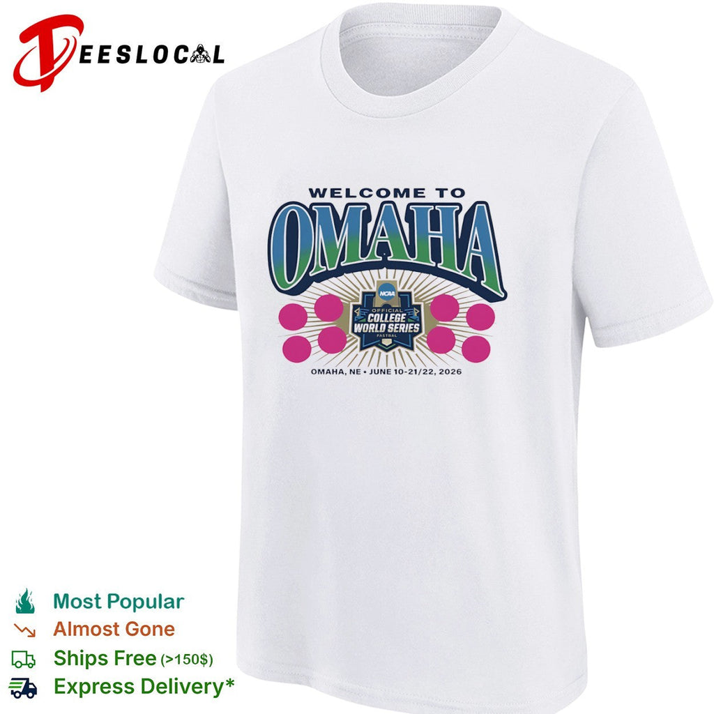 Welcome to Omaha NCAA Official College World Series Fastbal Omaha NE June 2026 shirt Unisex