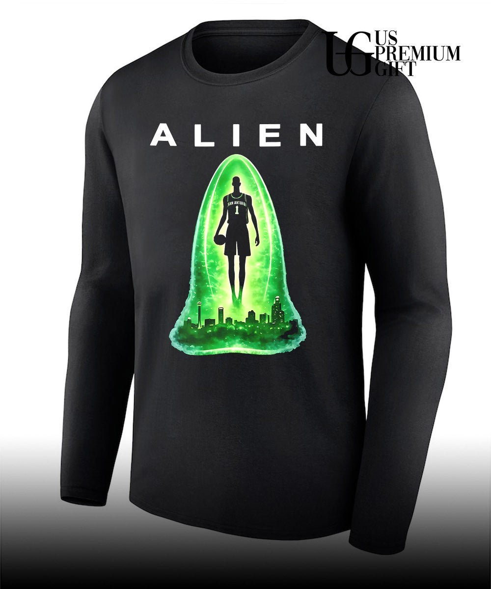 Wemby Alien Abduction Victor Wembanyama San Antonio Spurs basketball shirt Unisex