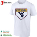 West Virginia Baseball Mountaineers Home Plate Logo shirt Unisex