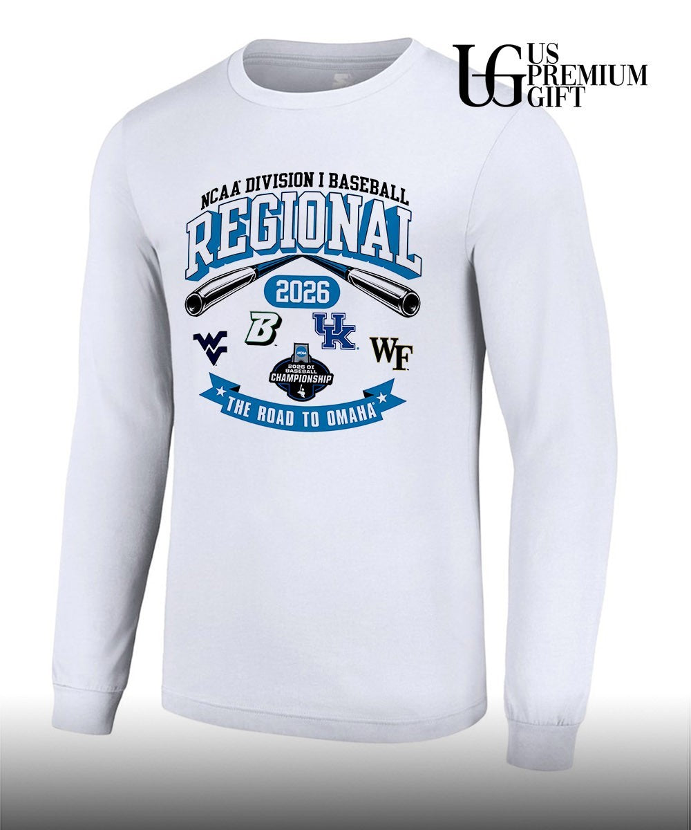 West Virginia Baylor Kentucky Wake Forest 2026 DI Baseball Championship Road to Omaha shirt