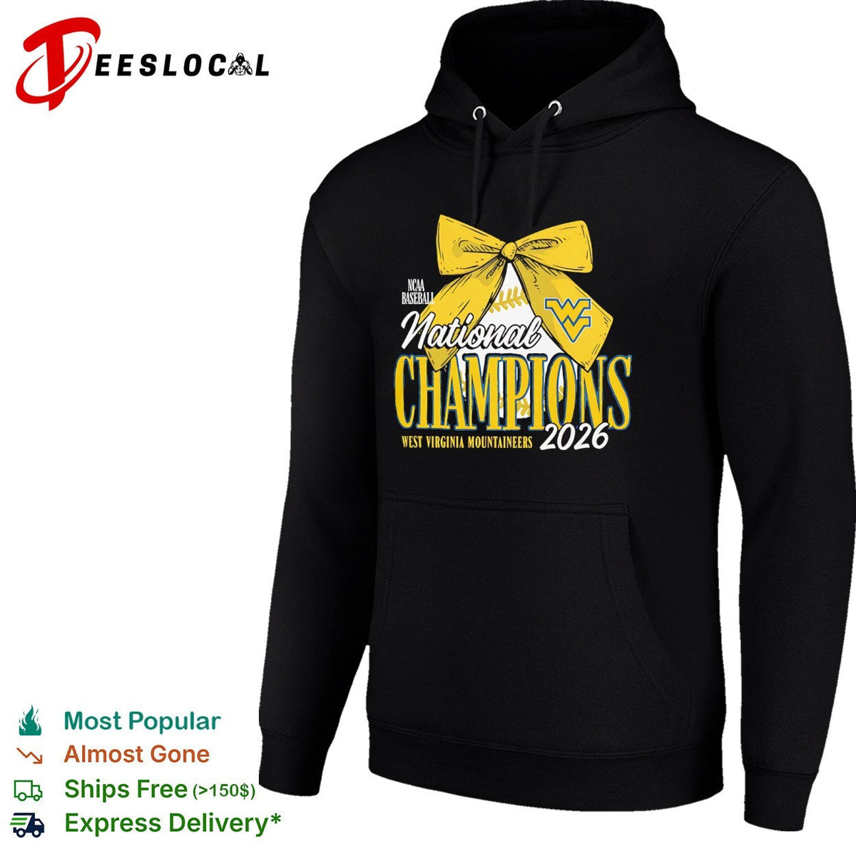 West Virginia Mountaineers 2026 NCAA Baseball National Champions bow softball shirt Unisex