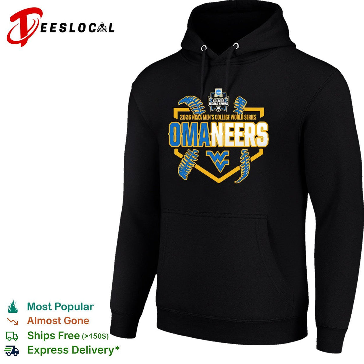 West Virginia Mountaineers 2026 NCAA Men’s College World Series OmaNeers shirt Unisex