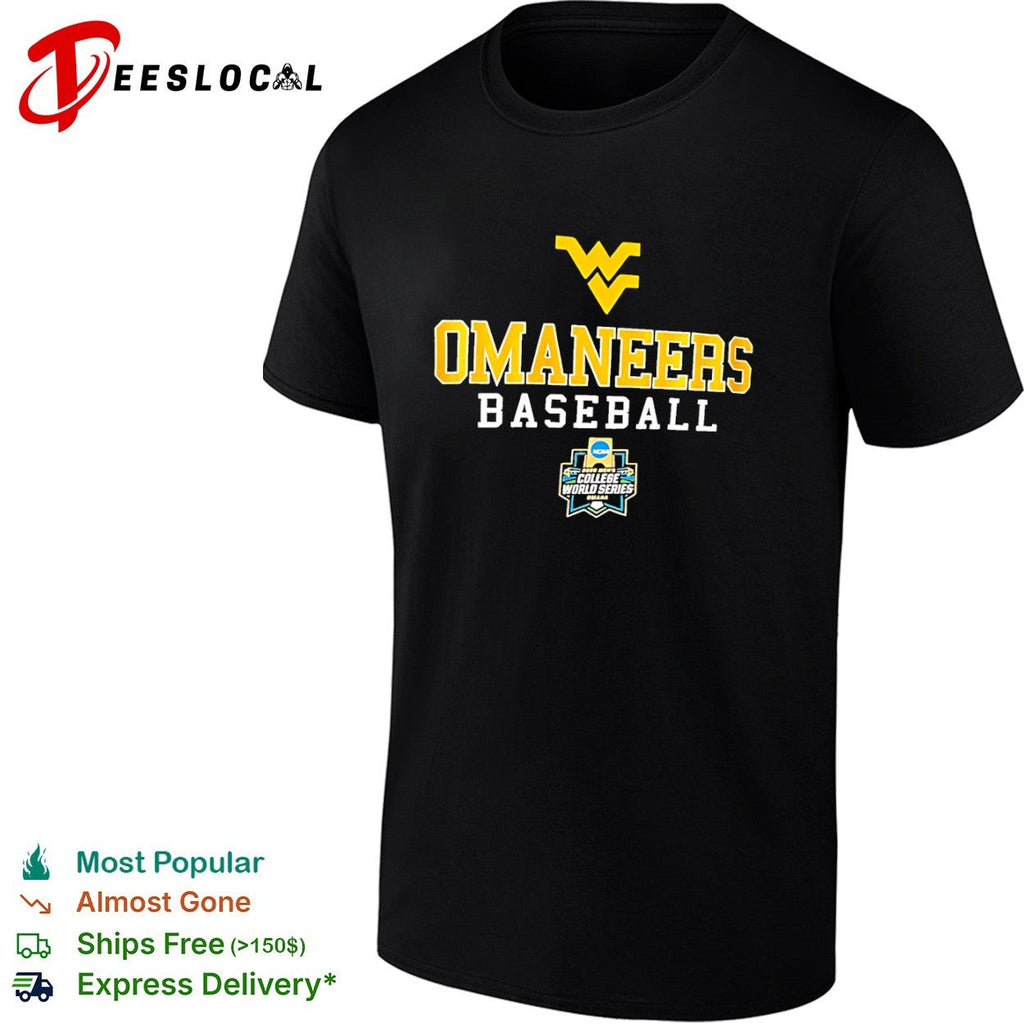 West Virginia Mountaineers Baseball 2024 College World Series Omaha shirt Unisex