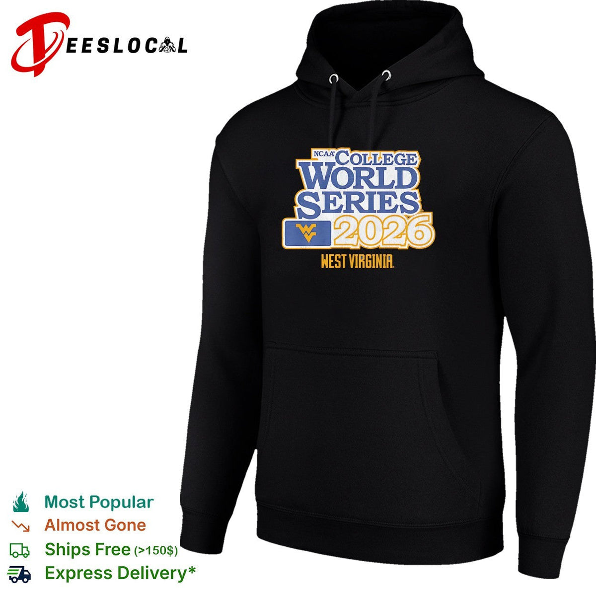 West Virginia Mountaineers Baseball 2026 NCAA College World Series shirt Unisex