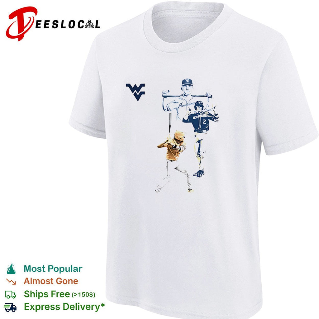 West Virginia Mountaineers Baseball Players and Mountaineer shirt Unisex