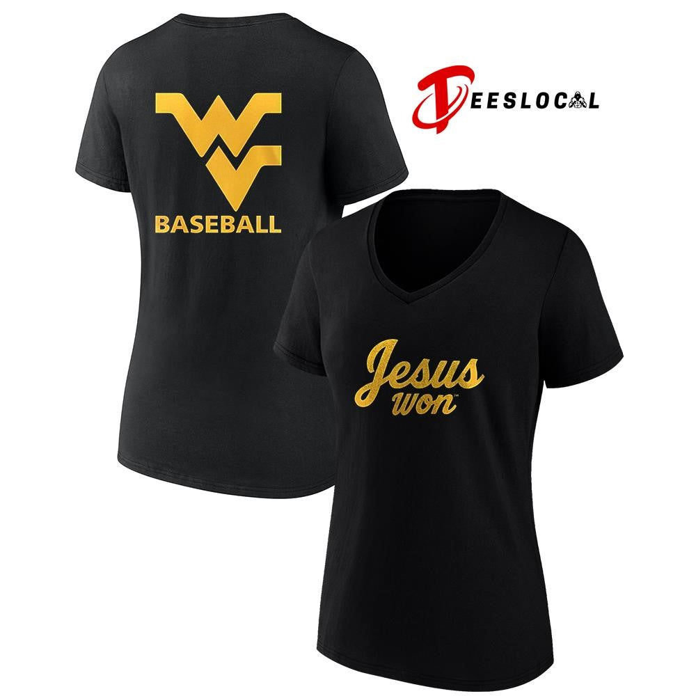 West Virginia Mountaineers Jesus won logo shirt Unisex