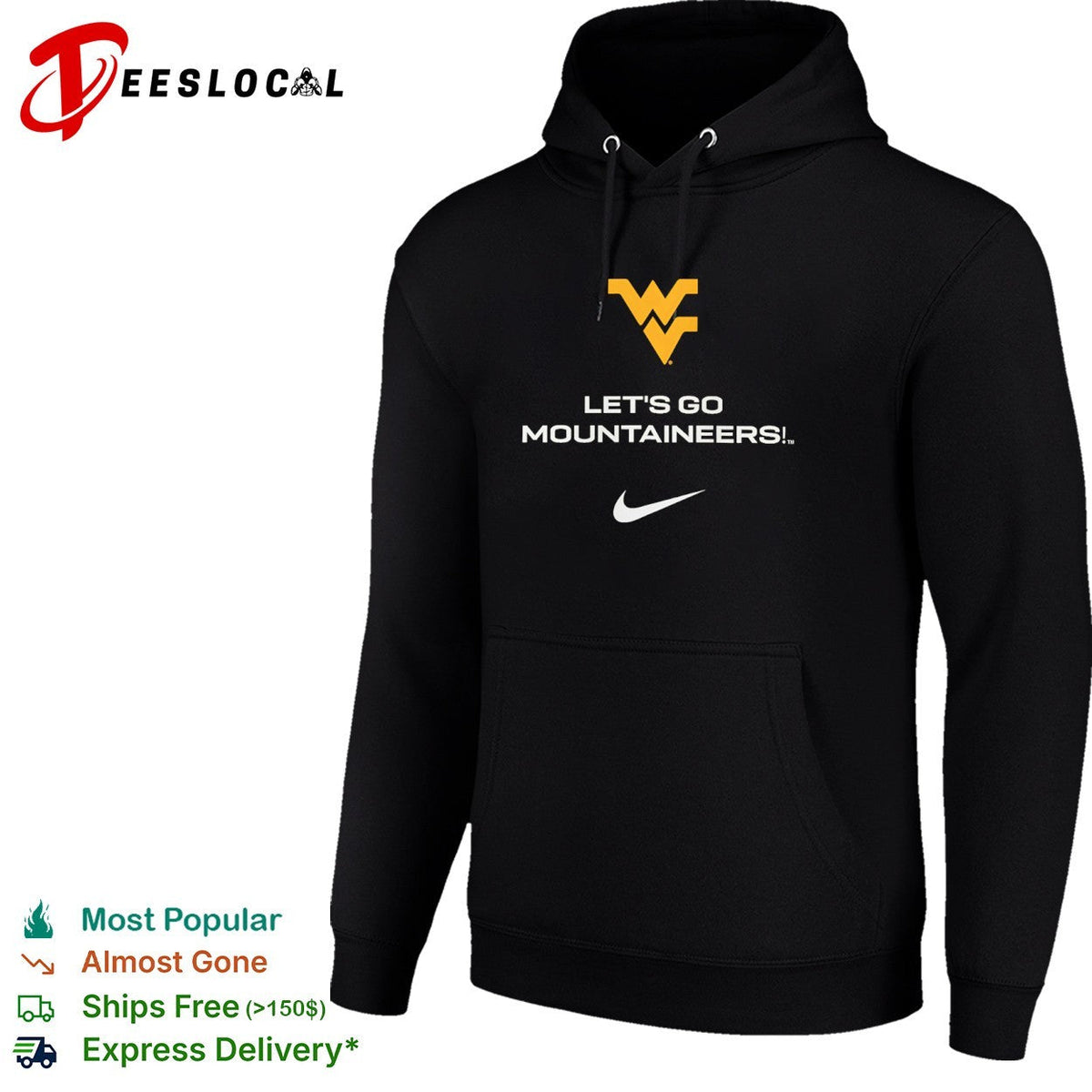 West Virginia Mountaineers Let’s Go Mountaineers Logo Collegiate Team shirt Unisex