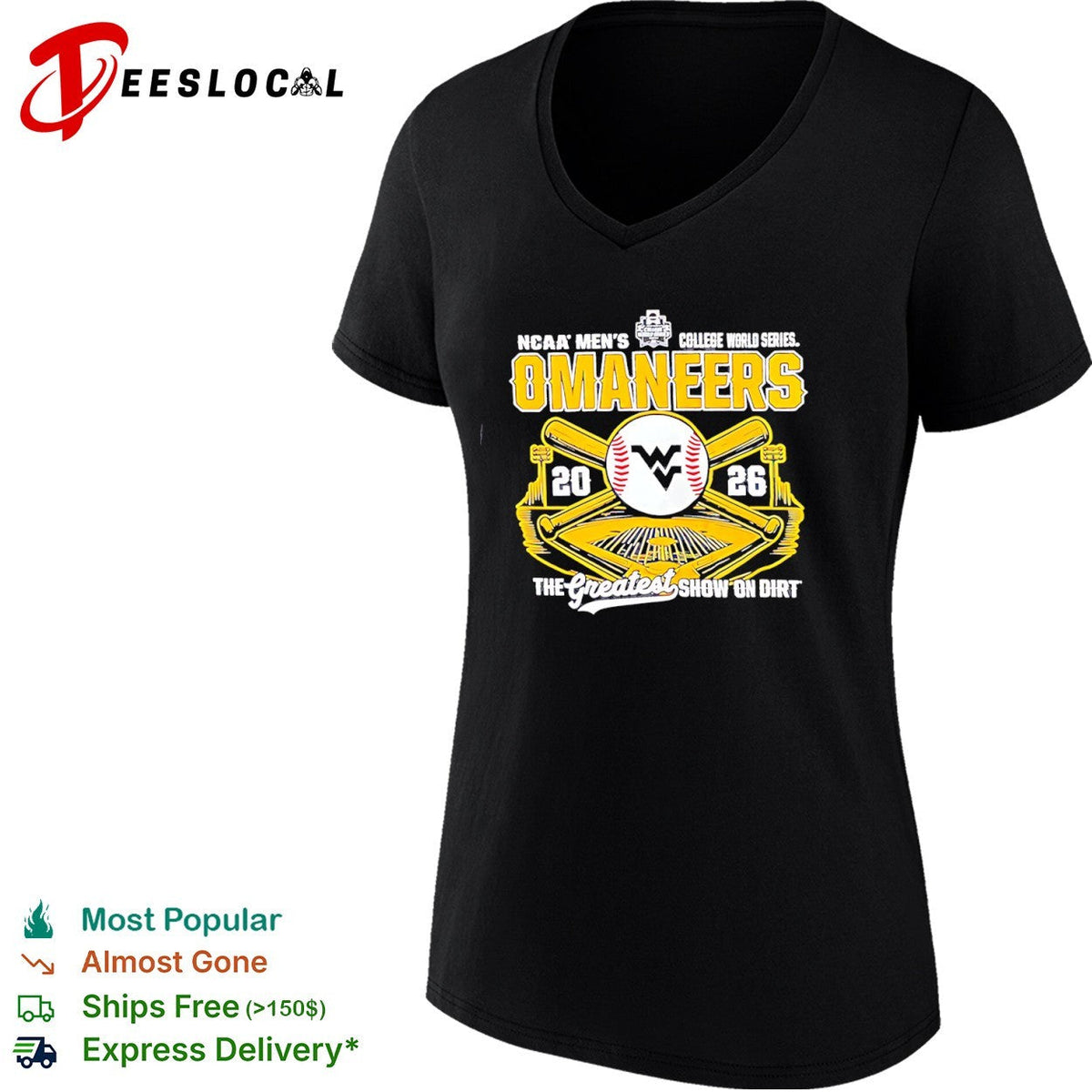 West Virginia Mountaineers NCAA Men College World Series 2026 The Greatest Show shirt Unisex
