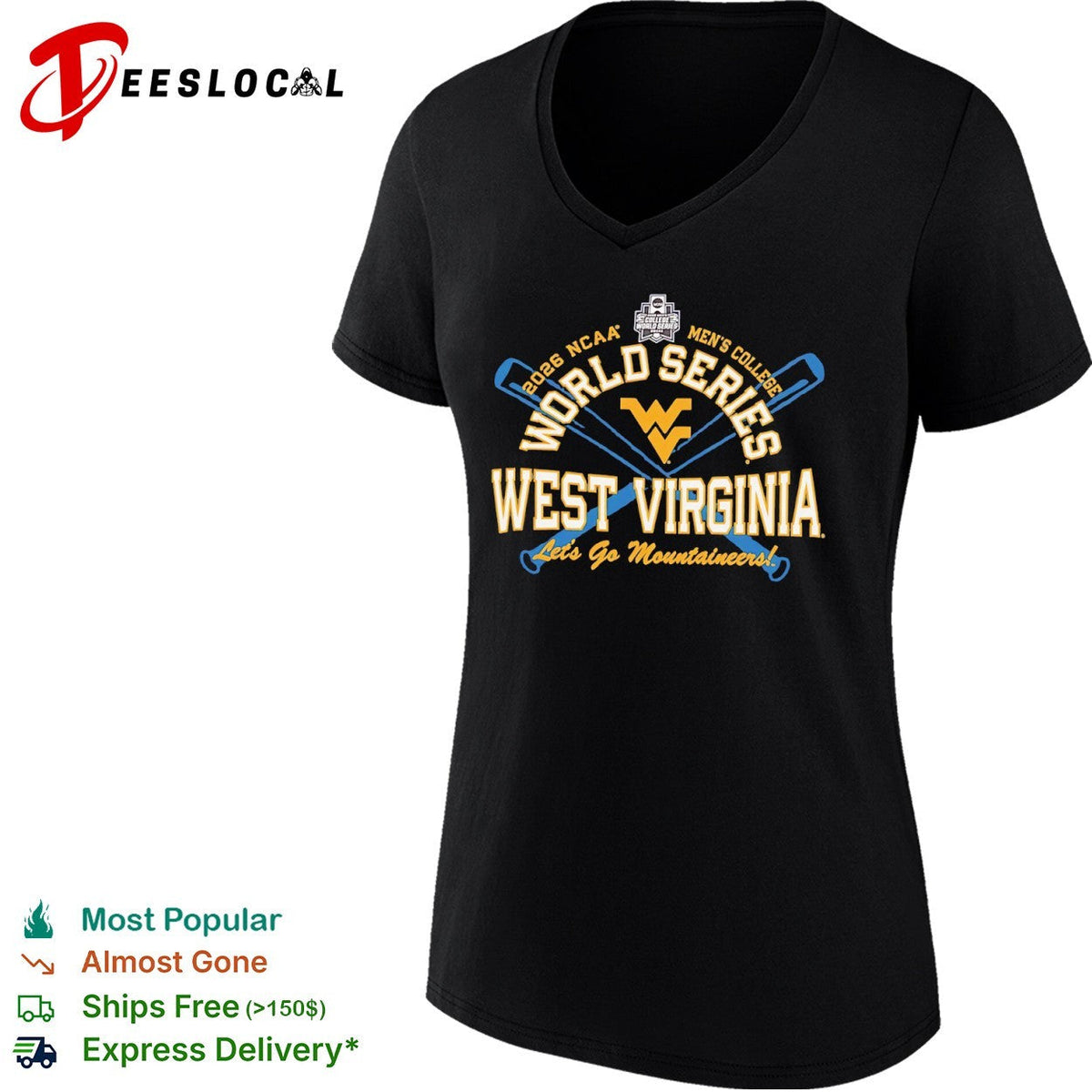 West Virginia Mountaineers NCAA Men’s College World Series 2026 shirt Unisex