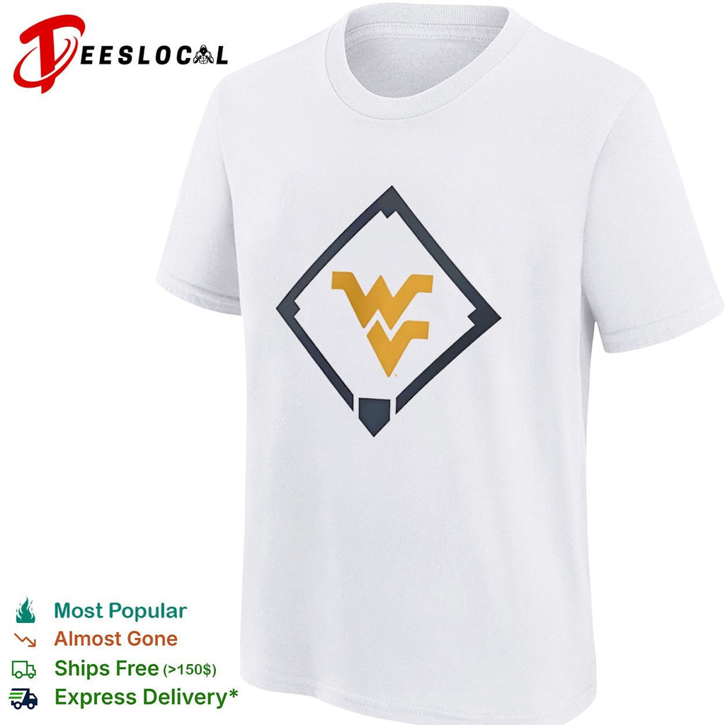 West Virginia Mountaineers WV Logo Baseball Diamond shirt Unisex