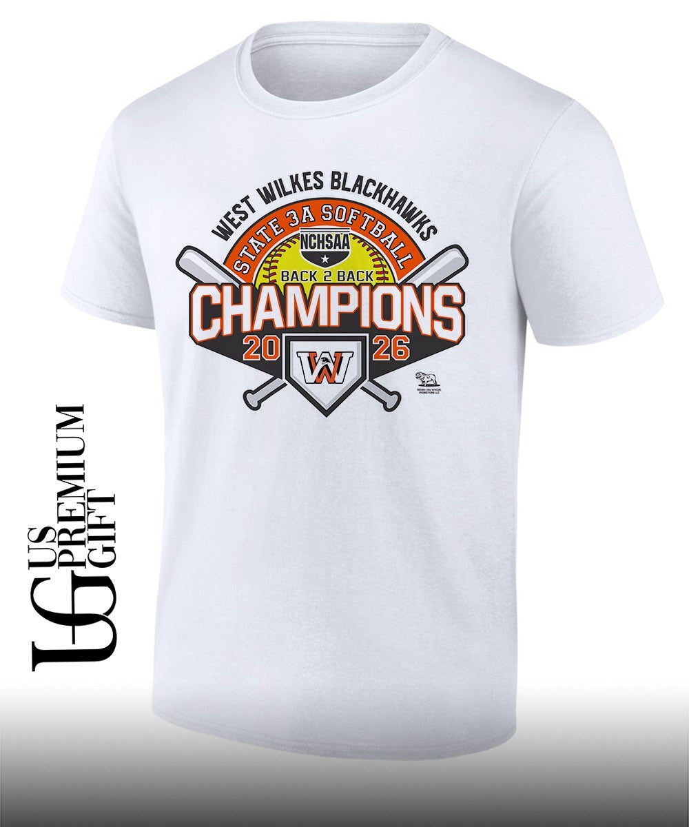 West Wilkes Blackhawks NCHSAA 3A Softball State Champions 2026 shirt Unisex