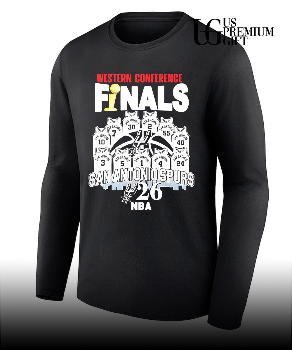 Western Conference Finals San Antonio Spurs 2026 NBA Player shirt Unisex