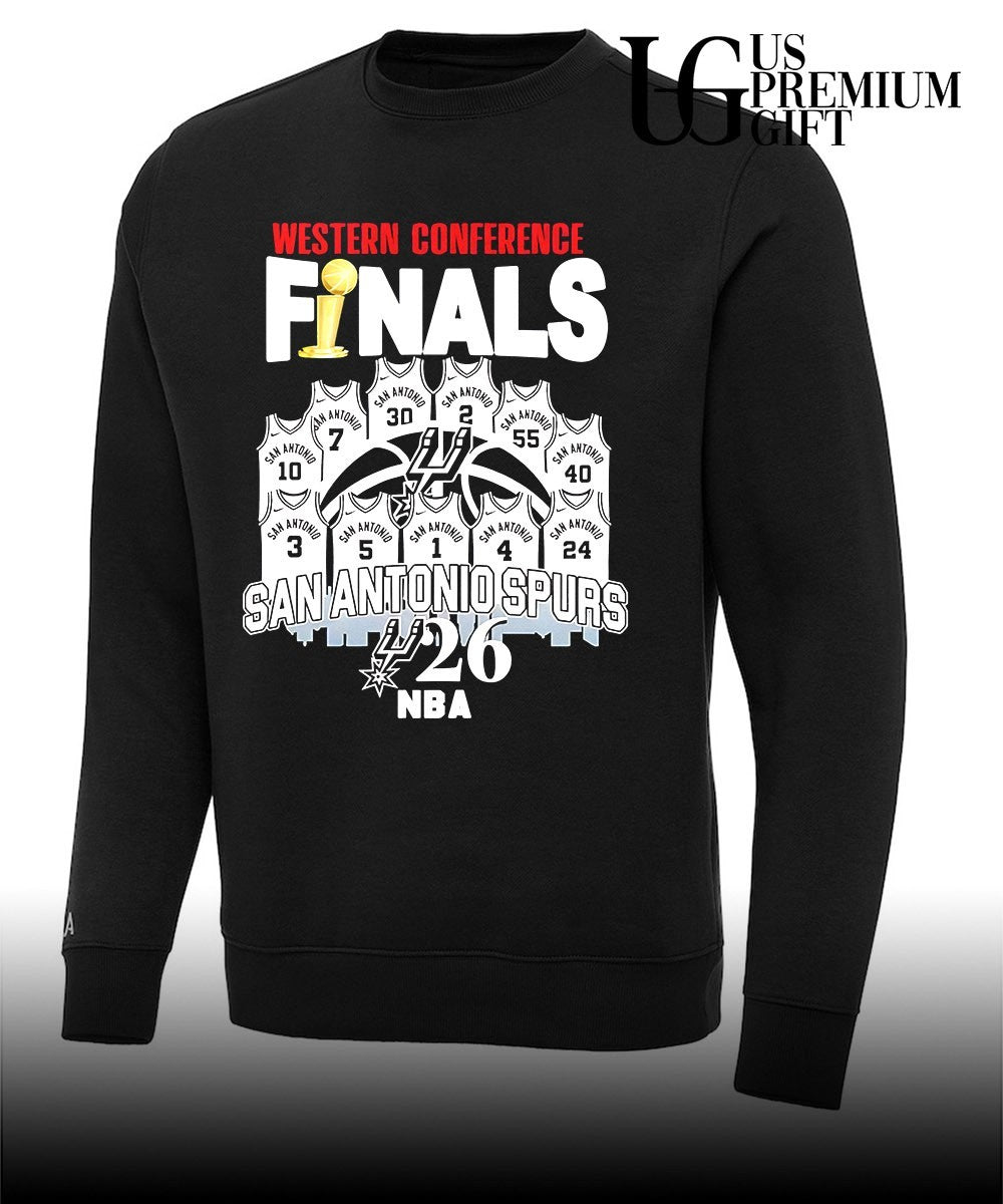 Western Conference Finals San Antonio Spurs 2026 NBA Player shirt Unisex