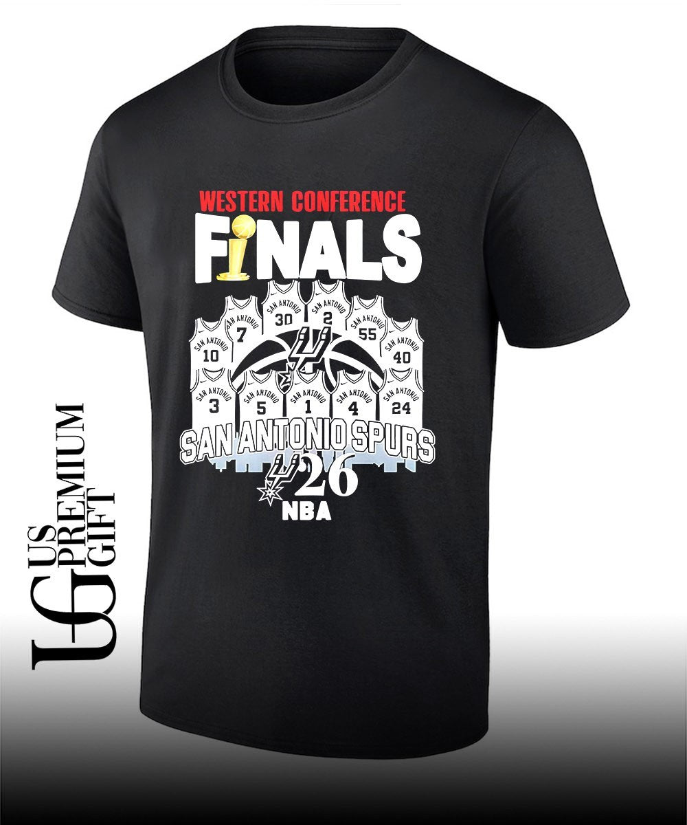 Western Conference Finals San Antonio Spurs 2026 NBA Player shirt Unisex