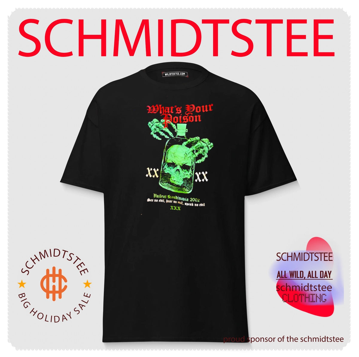 What’s Your Poison Skull Bottle Vailent Scandinavia 2002 shirt Unisex