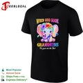 When God Made Grandkids He gave me the Best cute elephant floral rainbow shirt Unisex