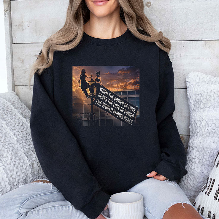 When The Power Of Love Beats The Love Of Power Empire State Building Shirt Unisex