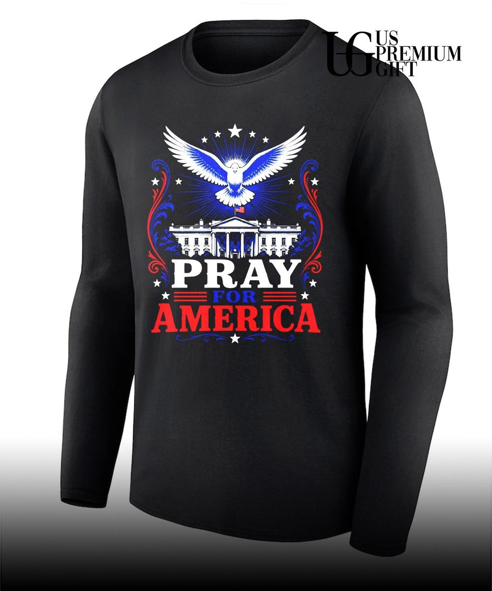 White House Dove Pray for America shirt Unisex