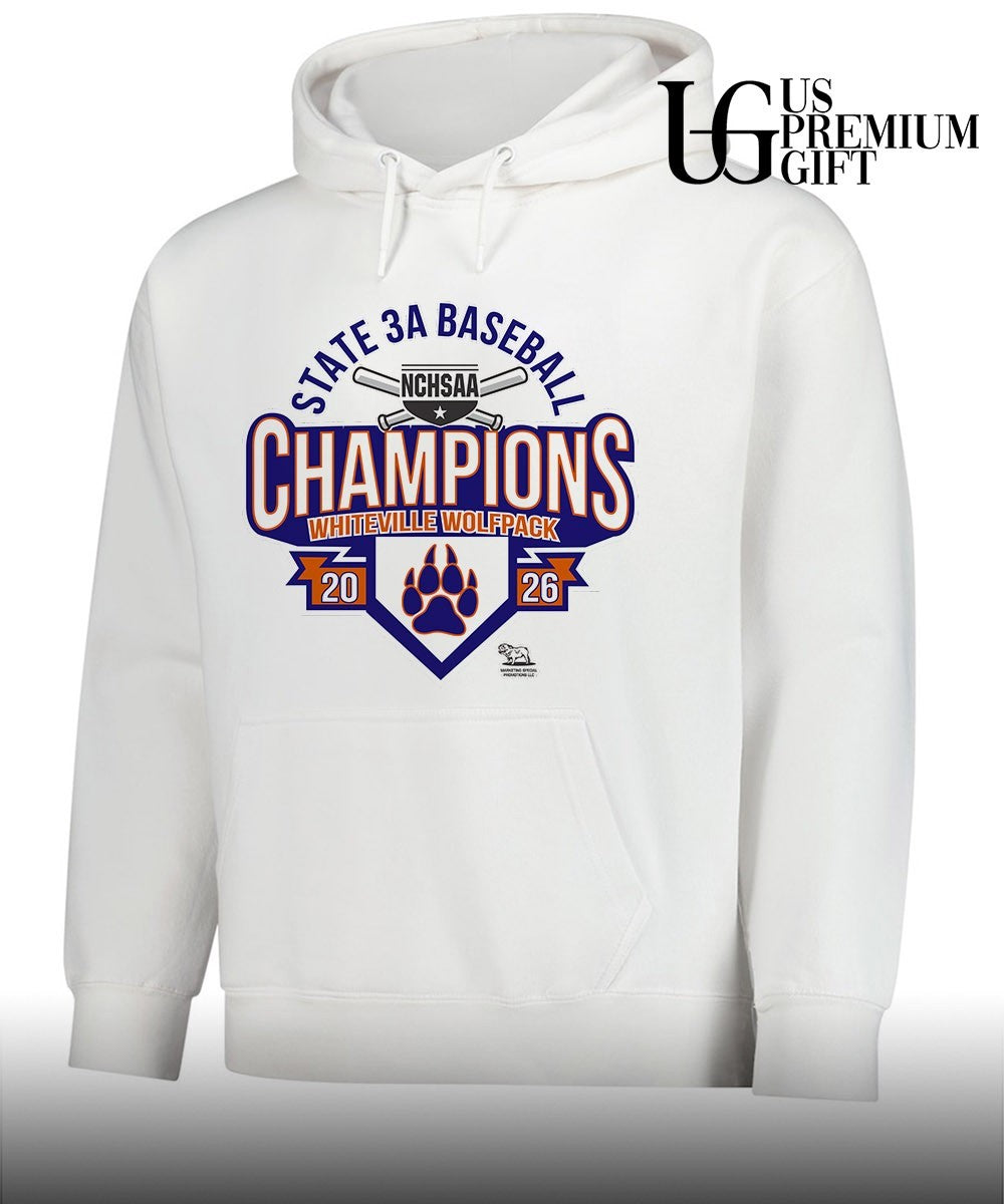 Whiteville Wolfpack NCHSAA 3A Baseball State Champions 2026 shirt Unisex