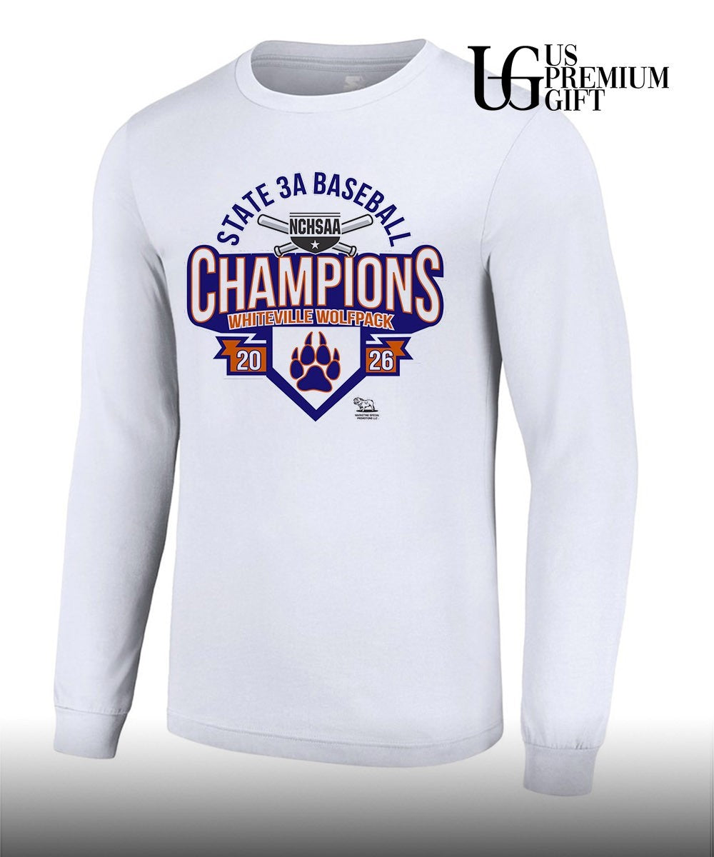 Whiteville Wolfpack NCHSAA 3A Baseball State Champions 2026 shirt Unisex