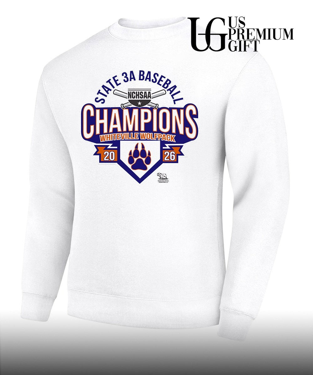 Whiteville Wolfpack NCHSAA 3A Baseball State Champions 2026 shirt Unisex