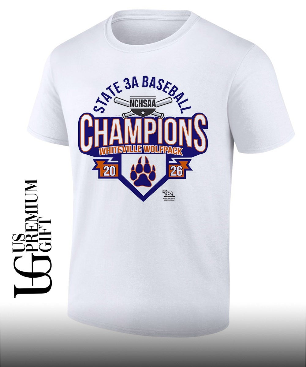 Whiteville Wolfpack NCHSAA 3A Baseball State Champions 2026 shirt Unisex