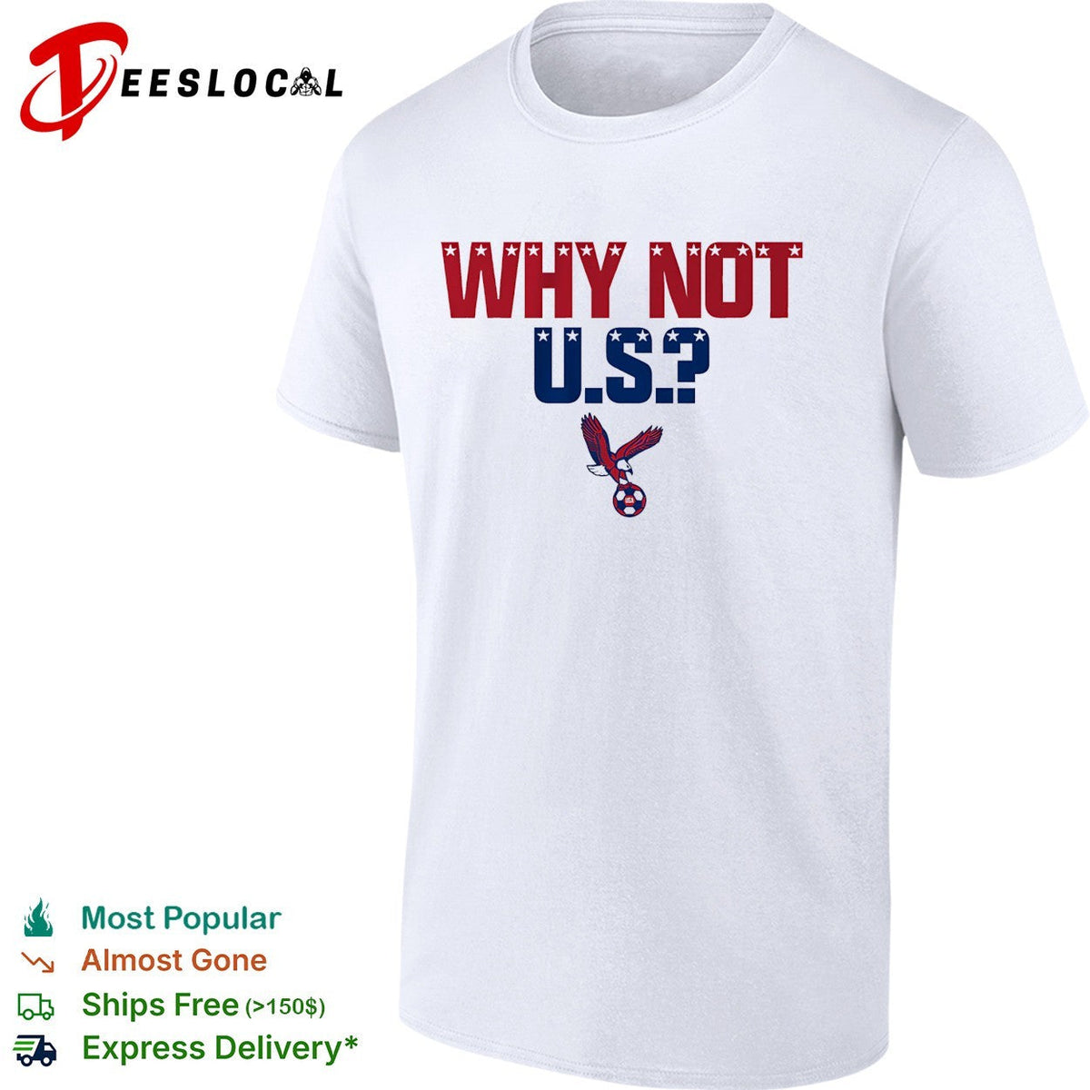 Why not US eagle soccer shirt Unisex