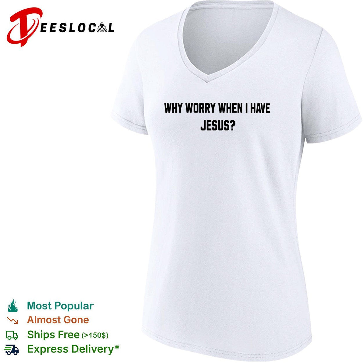 Why worry when I have Jesus question shirt Unisex
