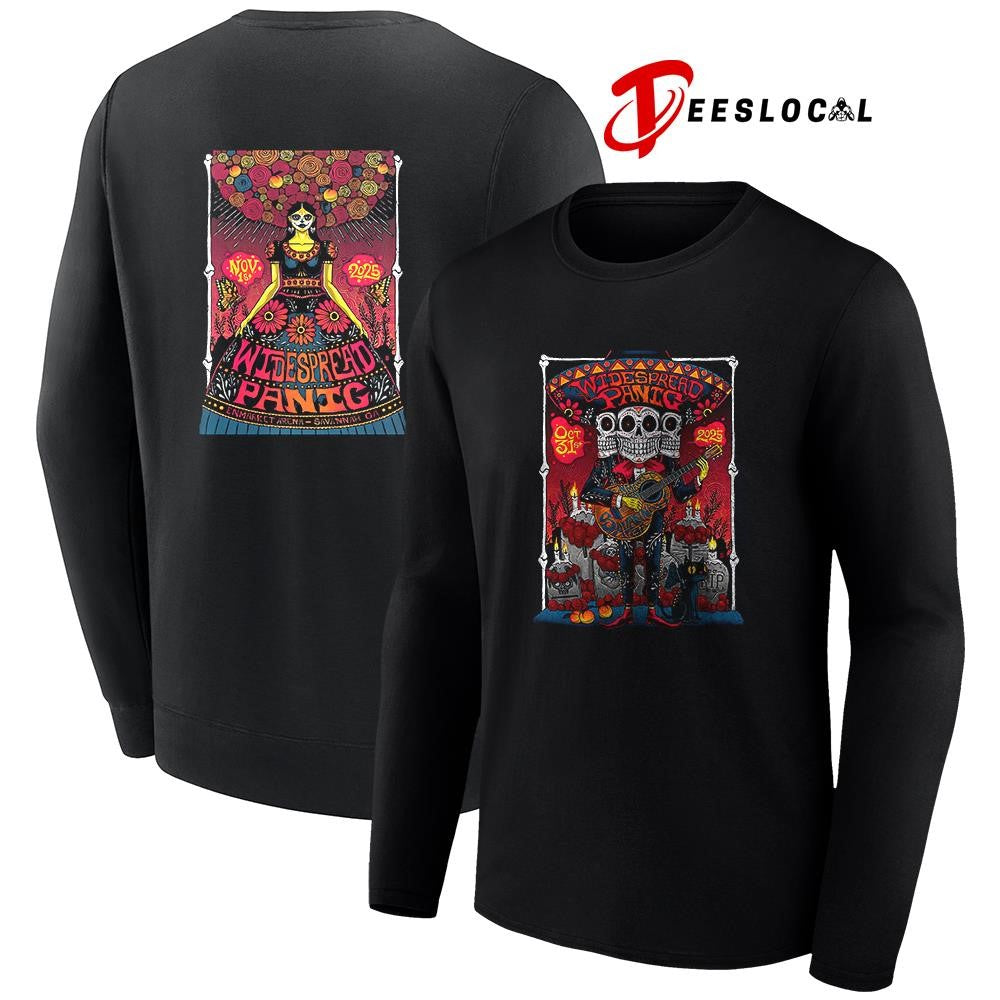 Widespread Panic Savannah Georgia Enmarket Arena Day Of The Death poster graphic shirt Unisex