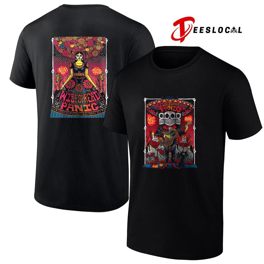 Widespread Panic Savannah Georgia Enmarket Arena Day Of The Death poster graphic shirt Unisex