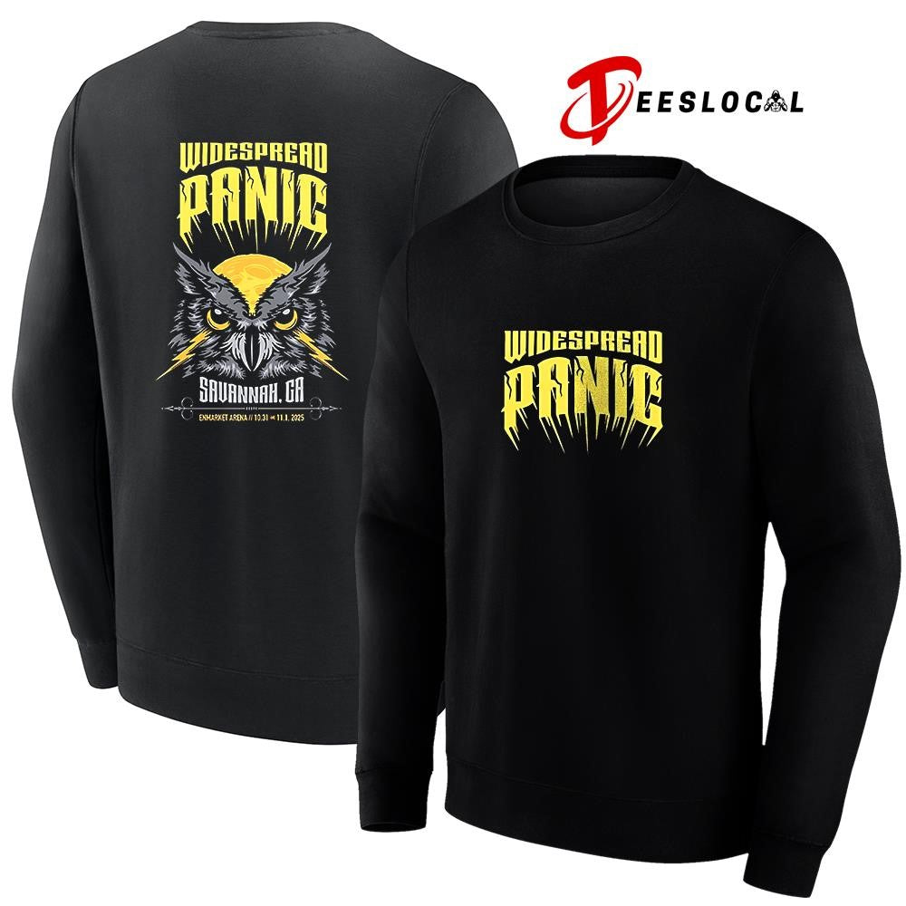 Widespread Panic Savannah Georgia Enmarket Arena the owl shirt Unisex