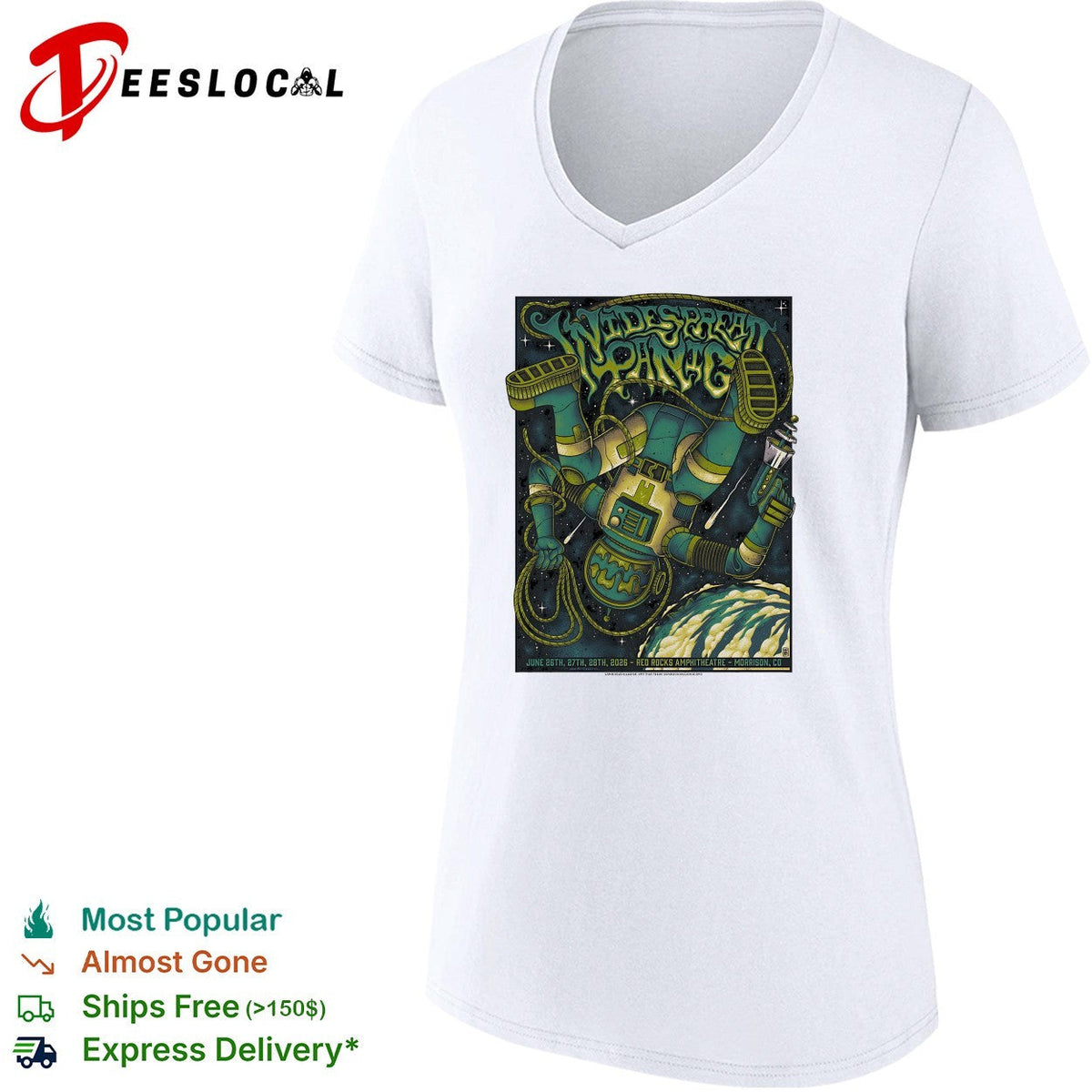 Widespread Panic concert poster shirt Unisex