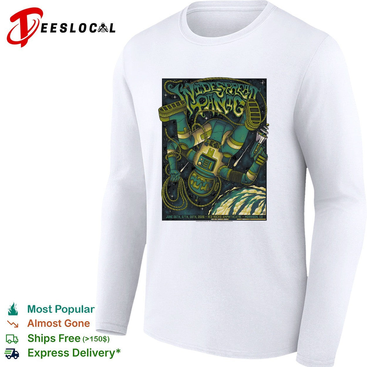 Widespread Panic concert poster shirt Unisex