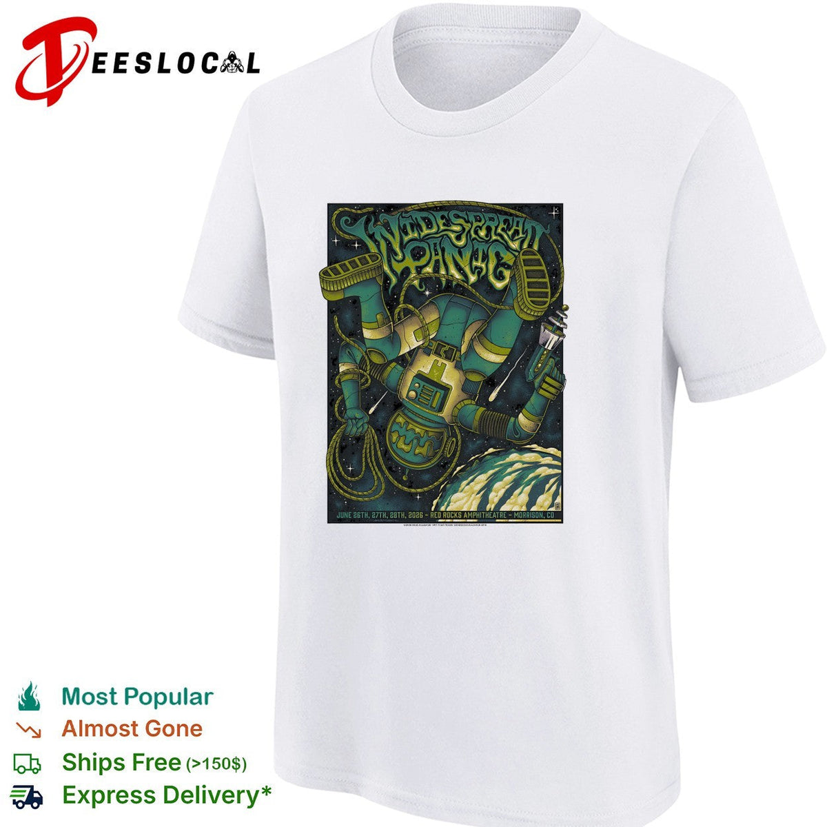 Widespread Panic concert poster shirt Unisex