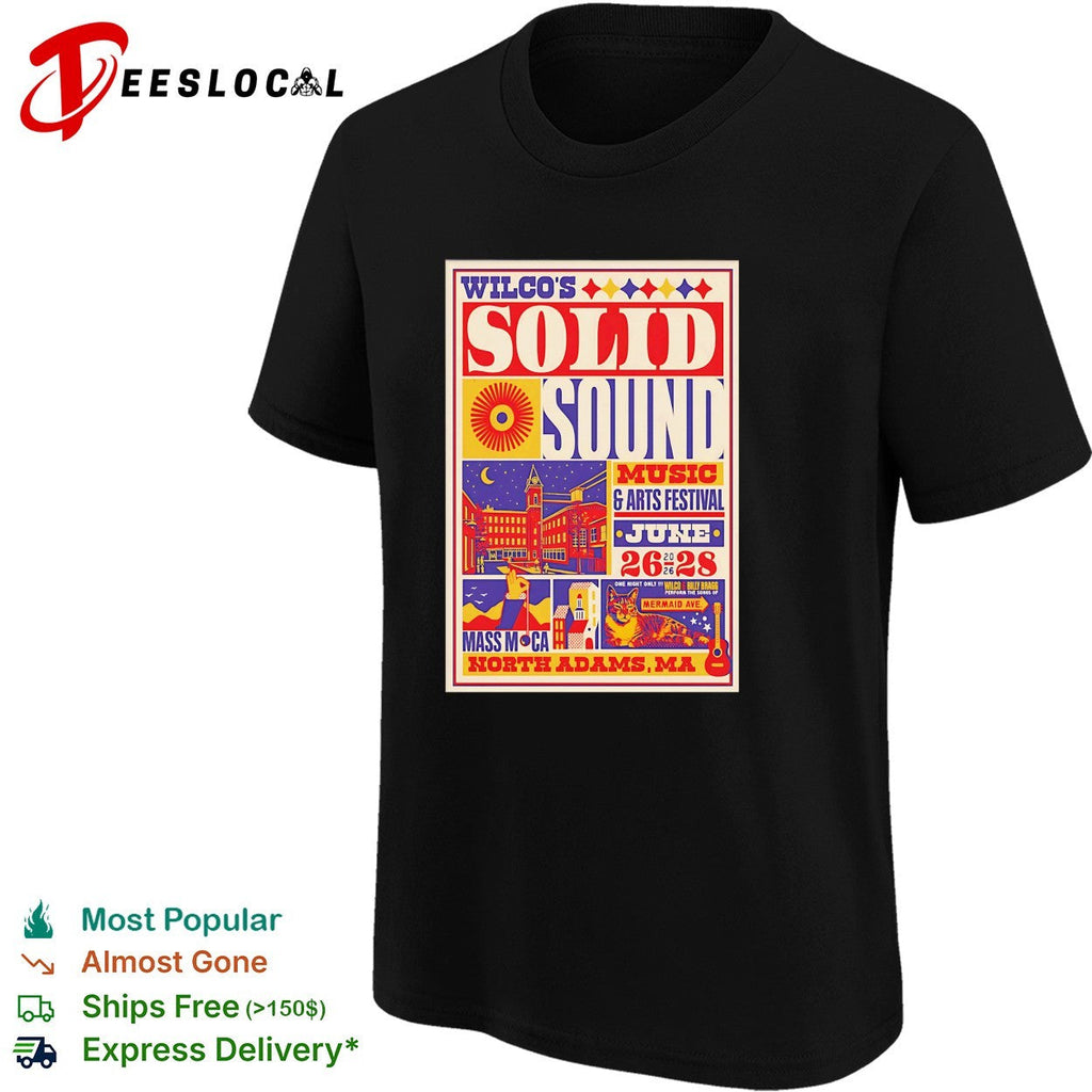 Wilco Solid Sound Festival June 26 28 2026 Poster shirt Unisex