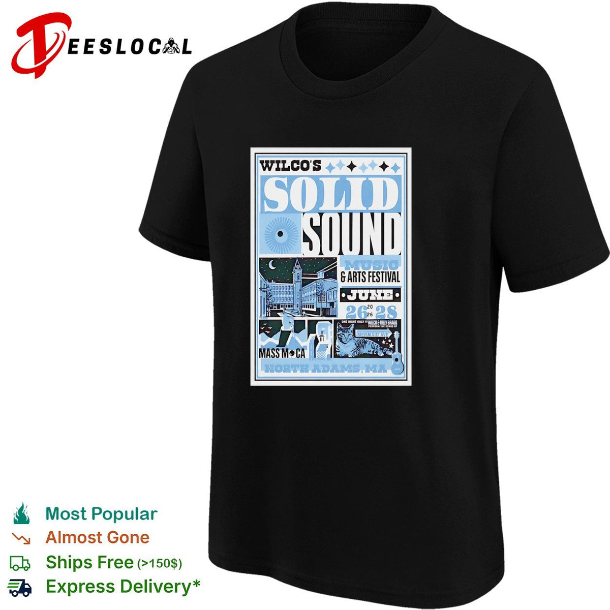 Wilco Solid Sound festival 2026 poster shirt Unisex