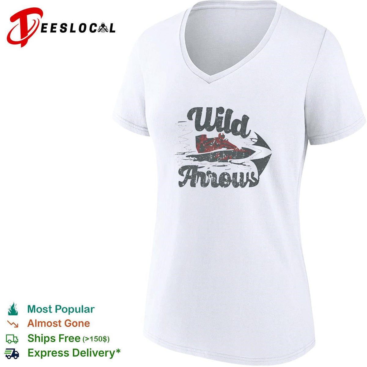 Wild Arrows speedboat racing vintage retro art shirt Unisex