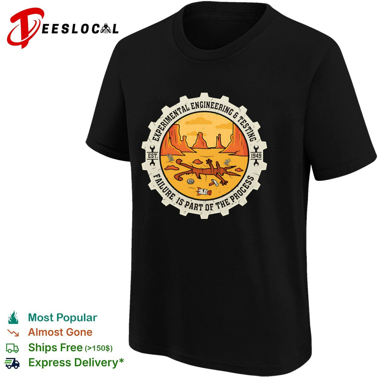 Wile E Coyote failure is part of the process est 1949 shirt Unisex