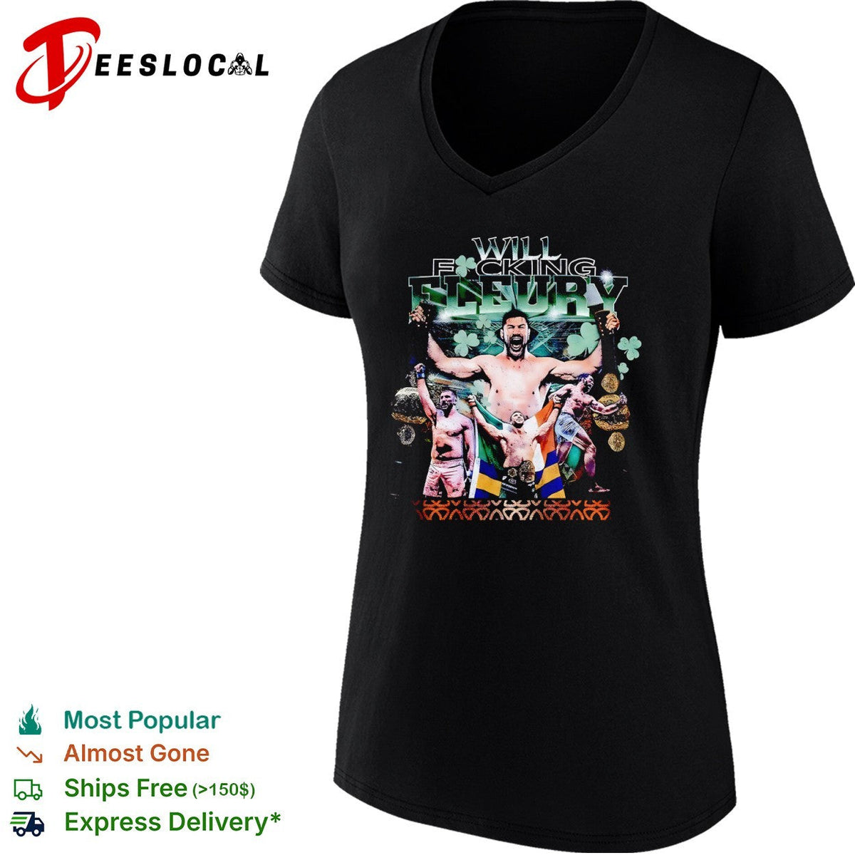Will Fucking Fleury Oktagon MMA Fighter Professional Martial shirt Unisex