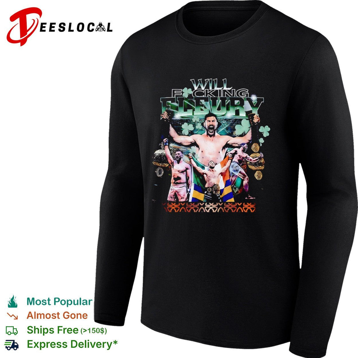Will Fucking Fleury Oktagon MMA Fighter Professional Martial shirt Unisex
