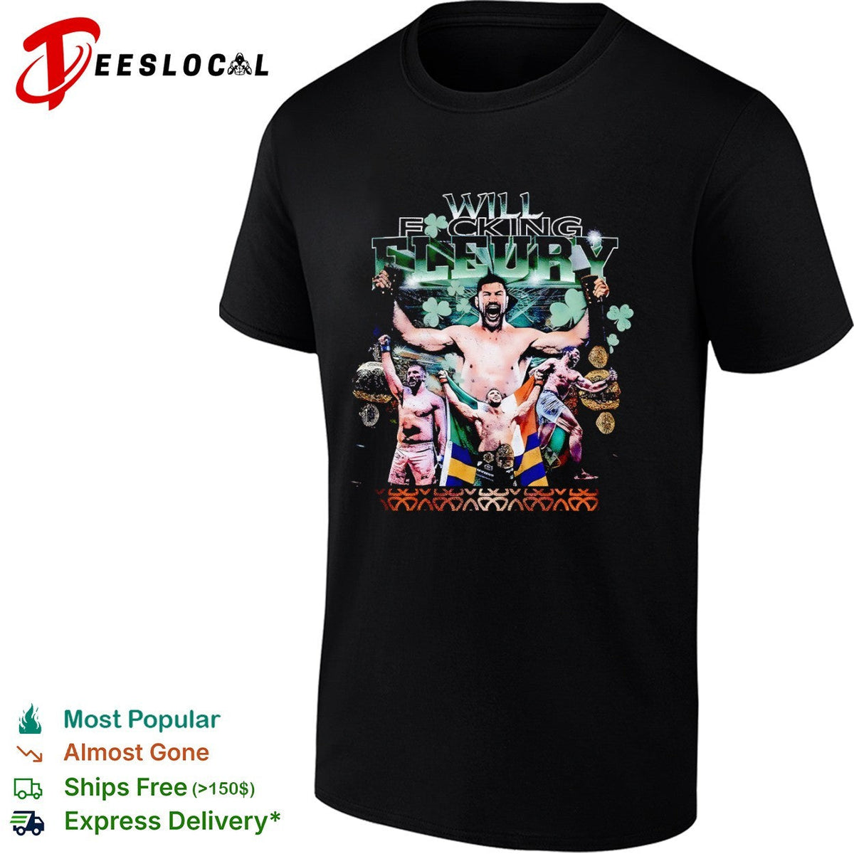 Will Fucking Fleury Oktagon MMA Fighter Professional Martial shirt Unisex
