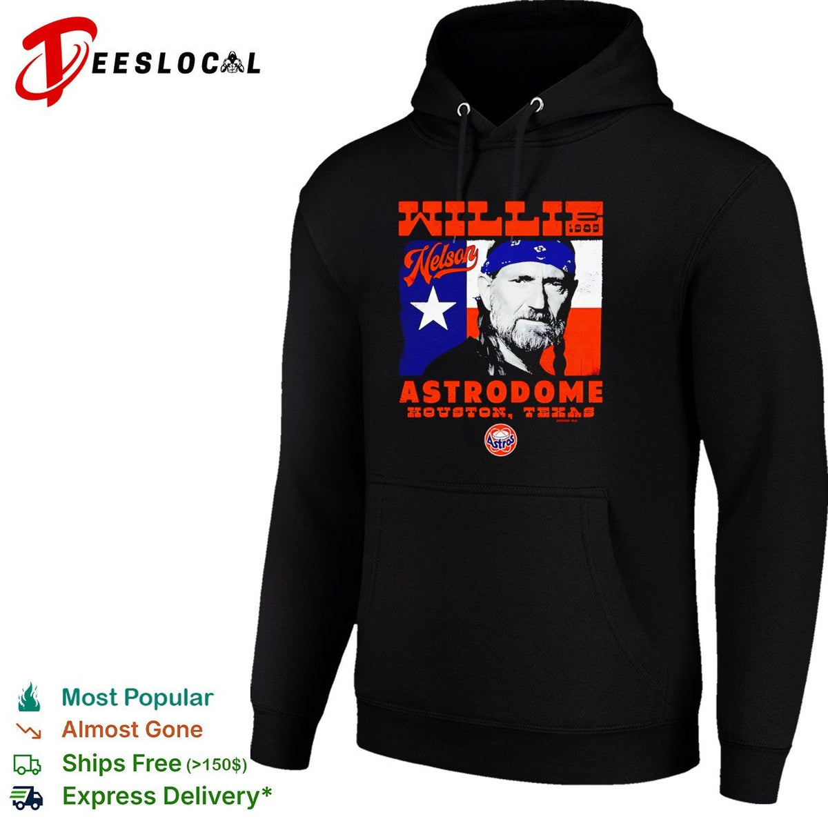 Willie Nelson 1985 Astrodome Houston Texas Astros shirt Unisex