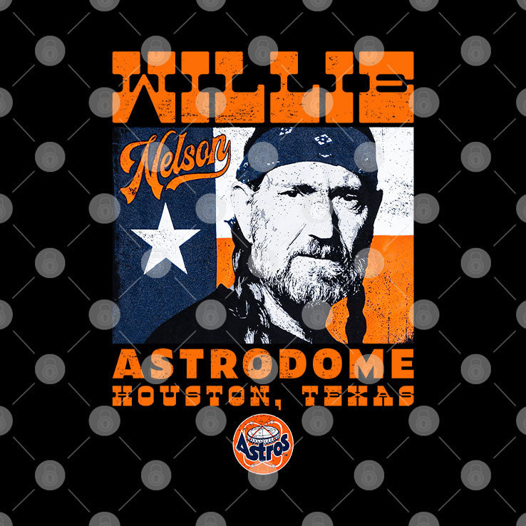 Willie Nelson 1985 Houston Astrodome Texas T Shirt Unisex