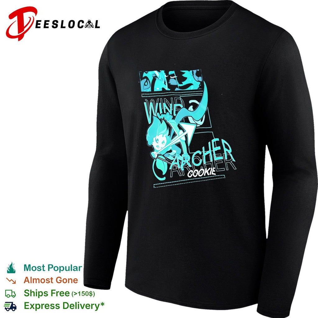 Wind Archer Cookie Run Kingdom Character Anime Video Game Shirt Unisex
