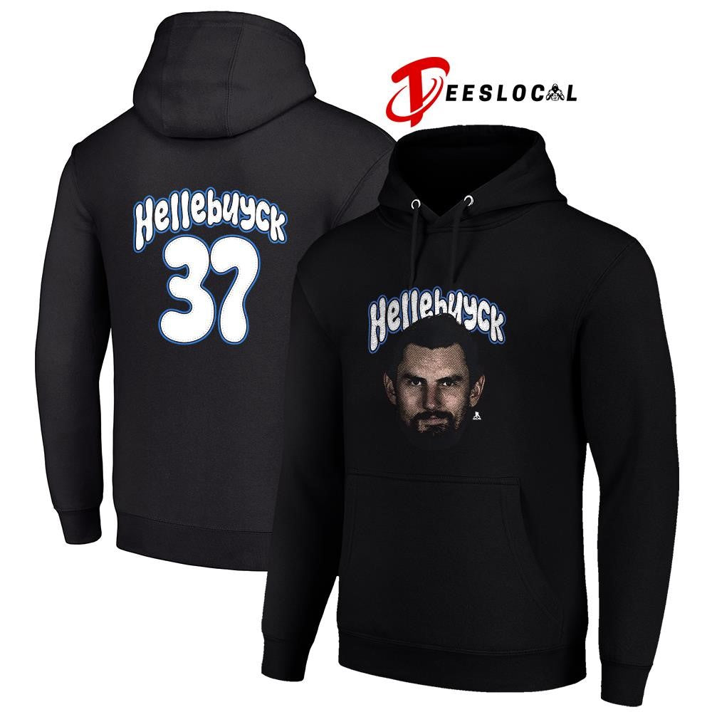 Winnipeg Jets Connor Hellebuyck portrait name and number shirt Unisex