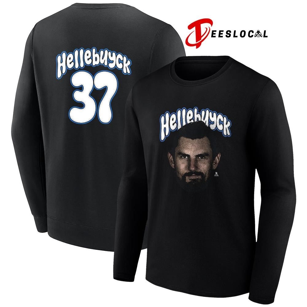 Winnipeg Jets Connor Hellebuyck portrait name and number shirt Unisex