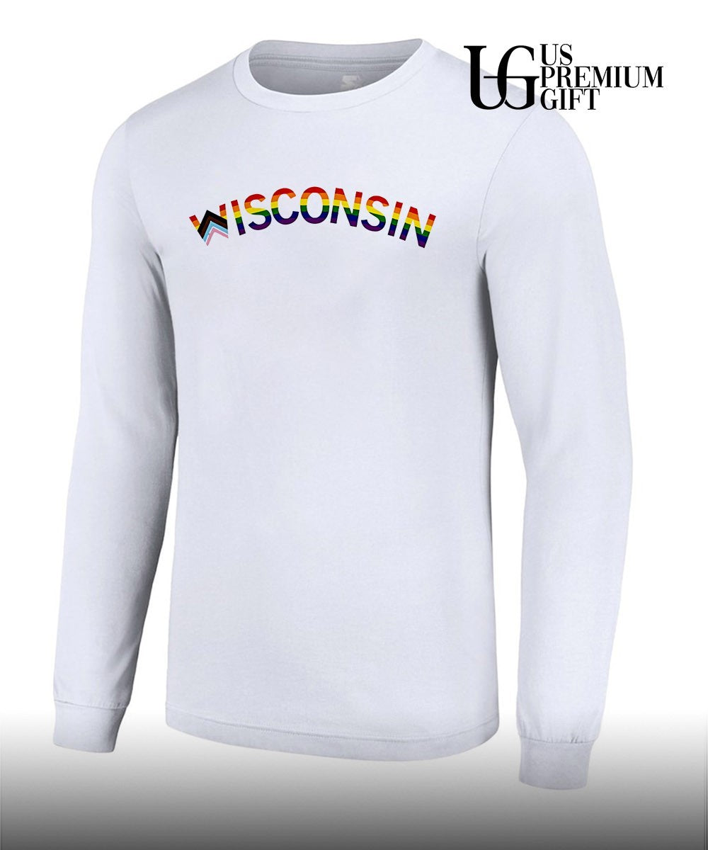 Wisconsin Pride Month 2026 LGBTQ rainbow shirt Unisex