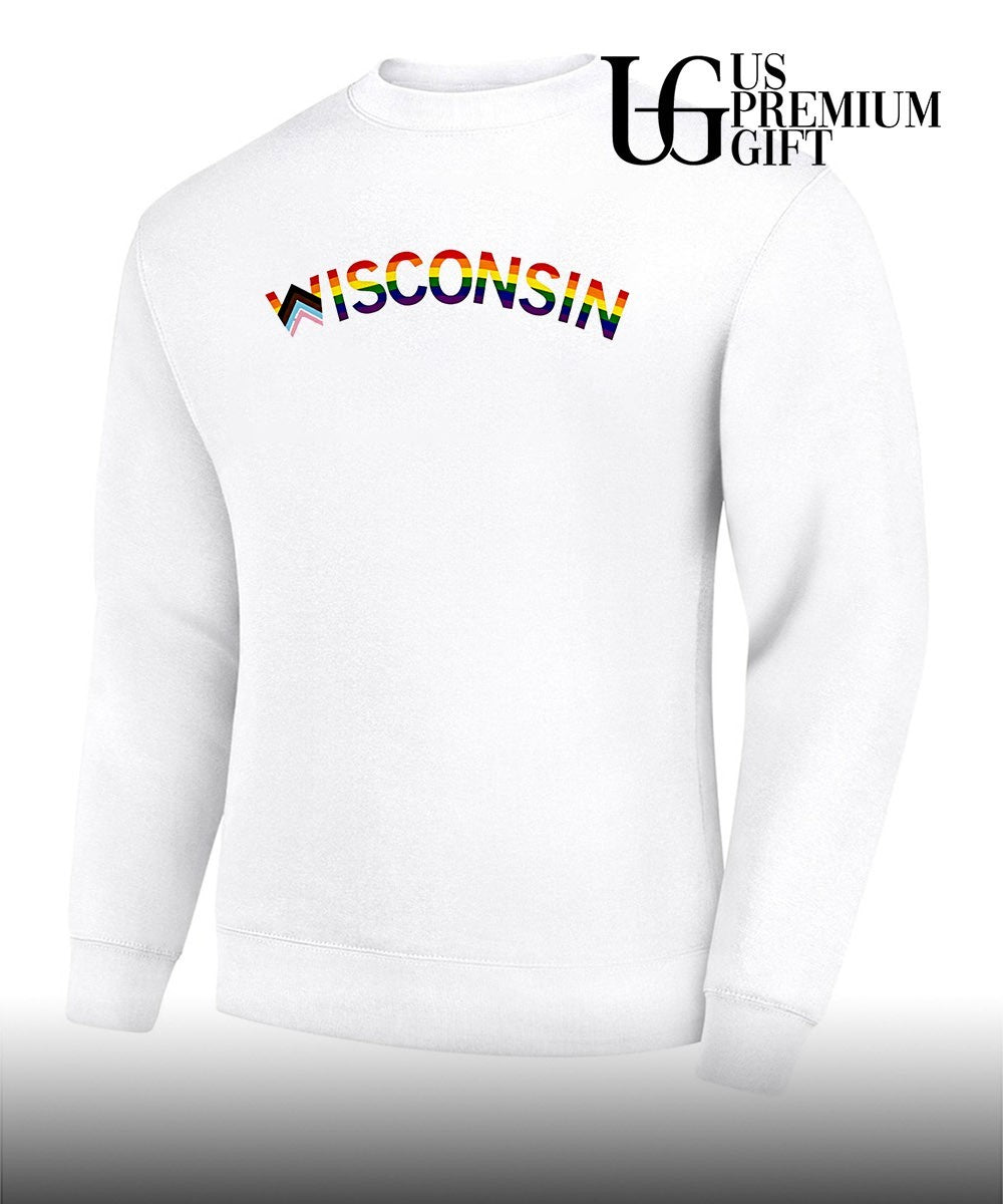 Wisconsin Pride Month 2026 LGBTQ rainbow shirt Unisex